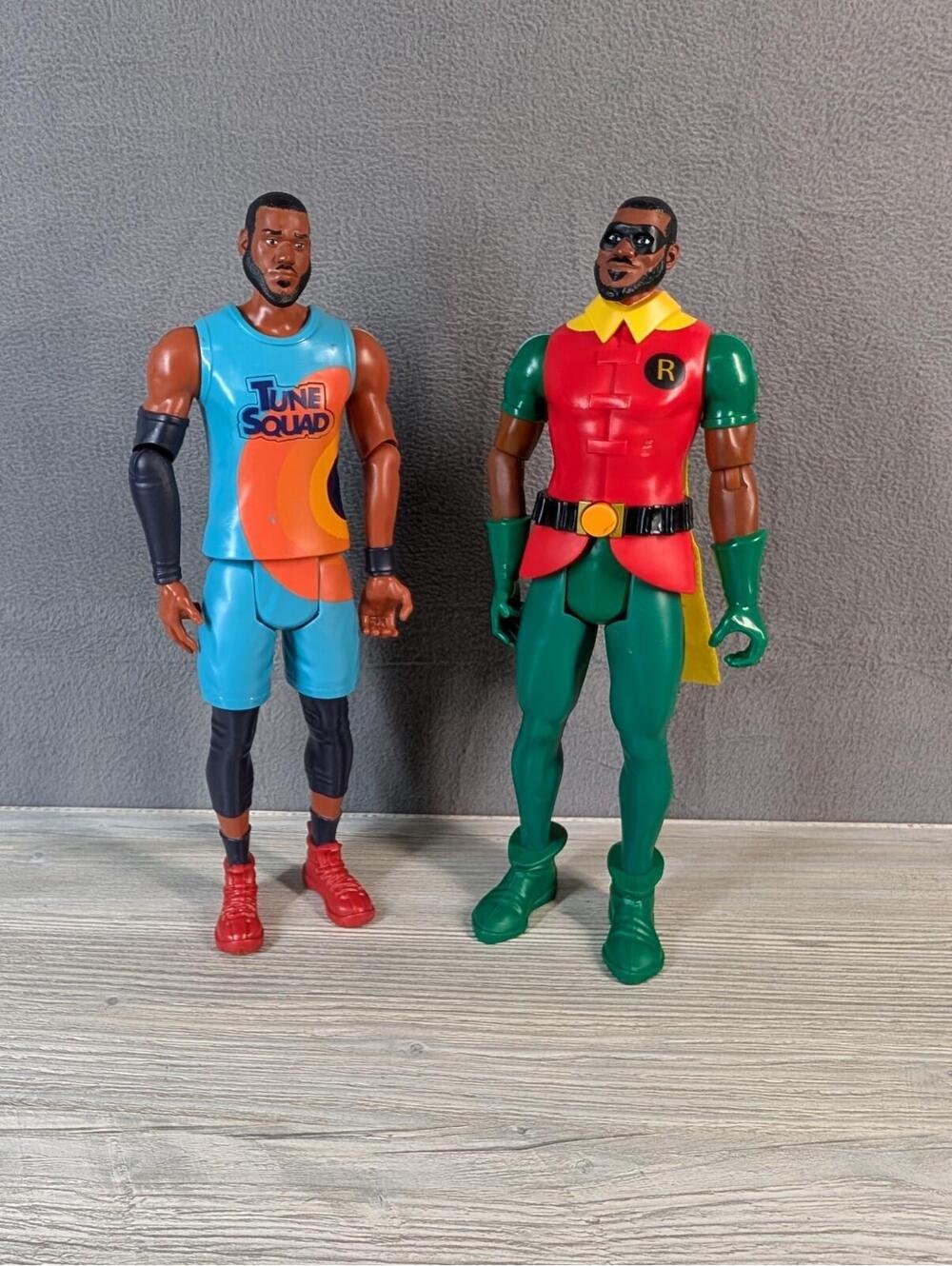 Space Jam 2 Lebron James Robin Tune Squad Action Figure Lot 12in Talking Works